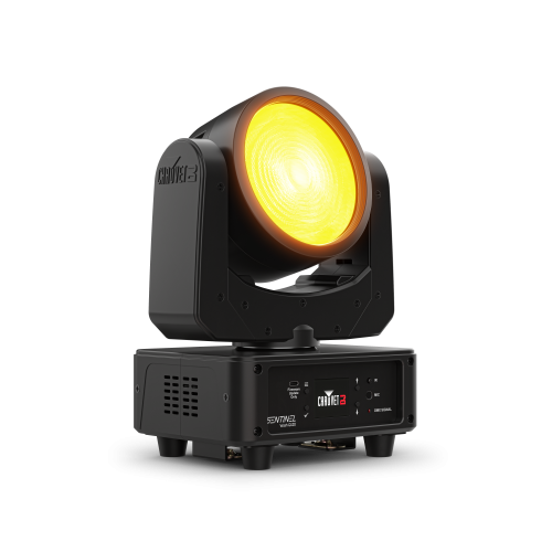 Chauvet DJ Sentinel Series Q120 Moving Head Wash Light right angle product shot with white background.