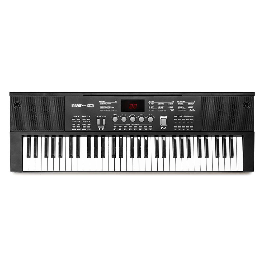 Max KB15 61-Key Electronic Keyboard with Built-In Rechargeable Battery