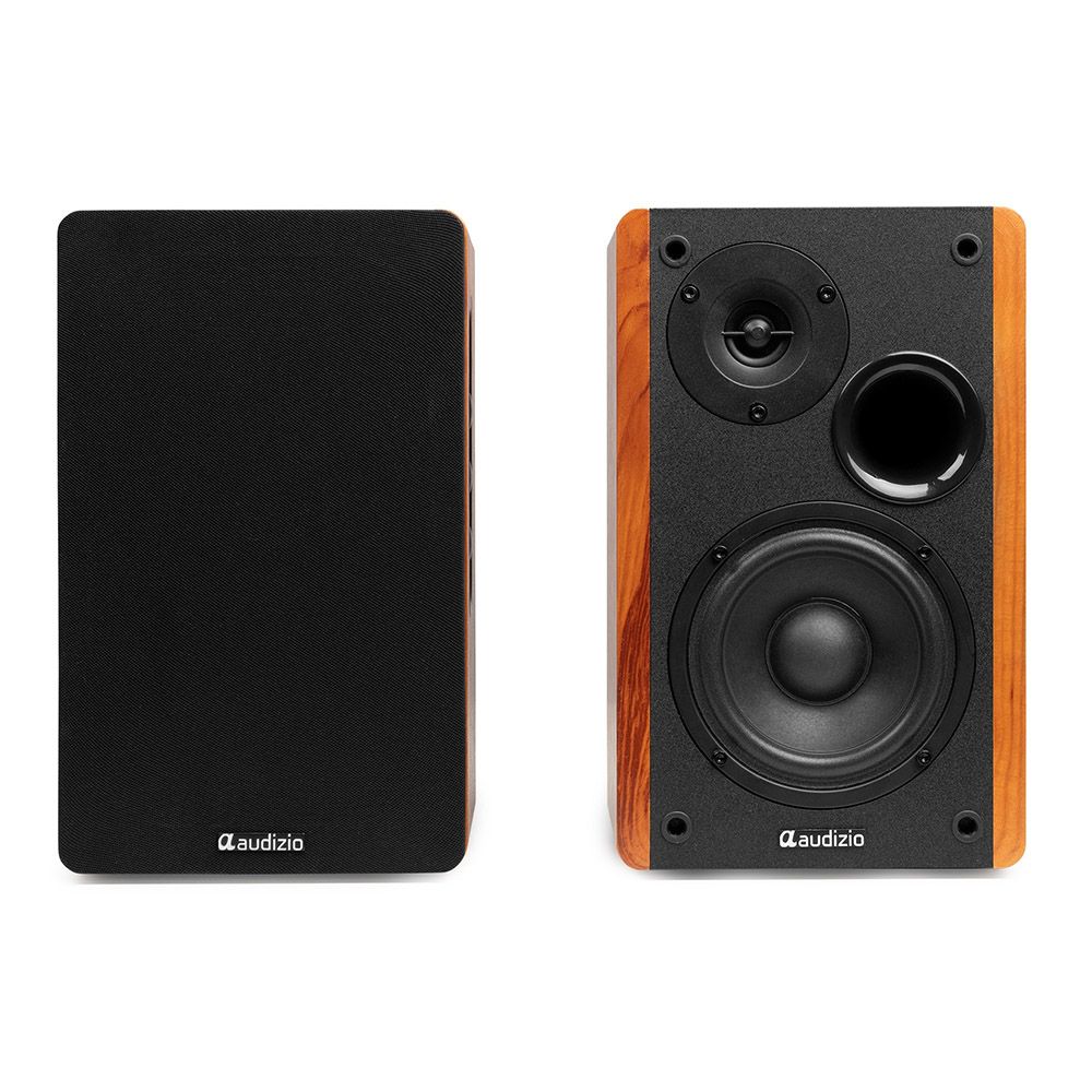 Audizio KS01 Active Bookshelf Speaker Set 80W Wood