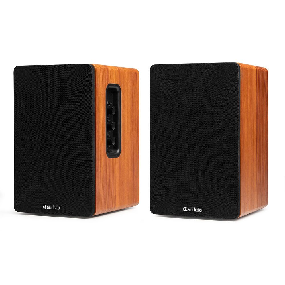 Audizio KS01 Active Bookshelf Speaker Set 80W Wood