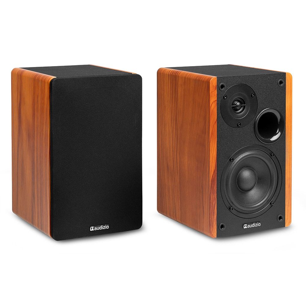 Audizio KS01 Active Bookshelf Speaker Set 80W Wood