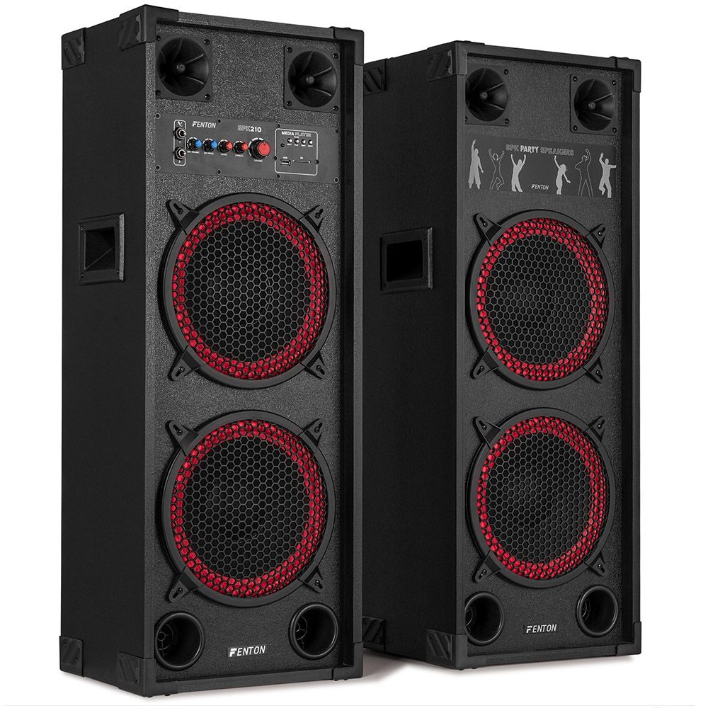 Fenton SPK-210 PA Active Speaker Set