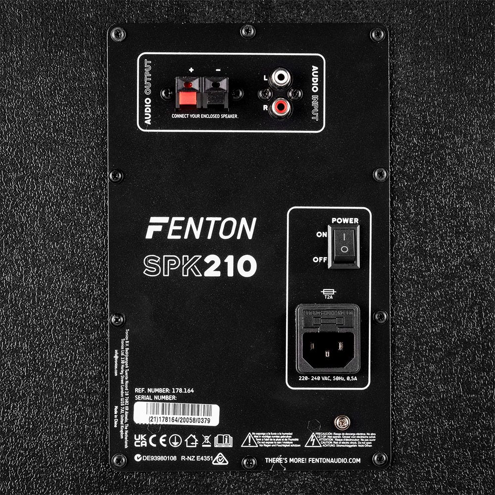 Fenton SPK-210 PA Active Speaker Set