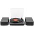 Audizio Tupelo Record Player Set with 2 Speakers (Black)