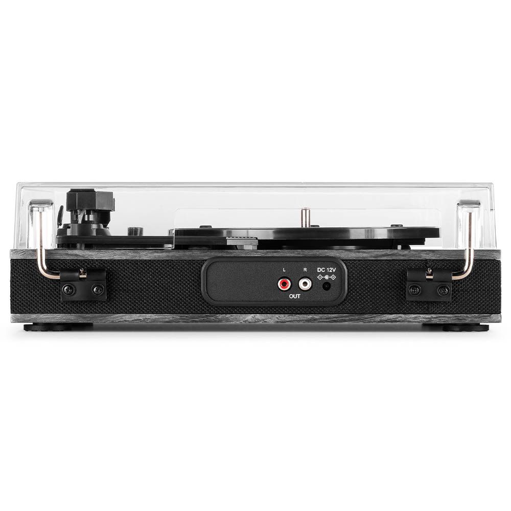 Audizio Tupelo Record Player Set with 2 Speakers (Black)