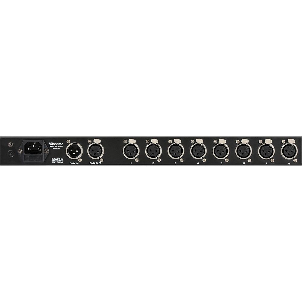 Beamz DMX8-SPLIT DMX Splitter / Booster 8-way