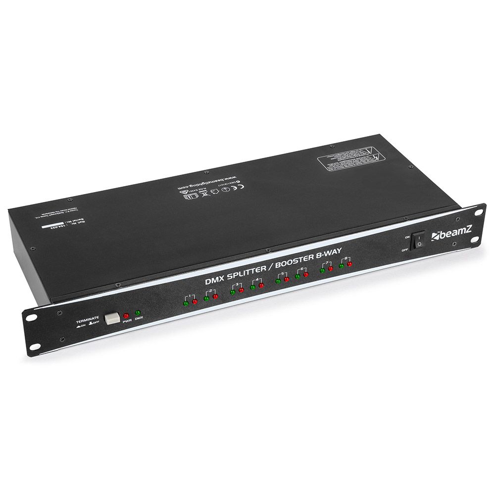 Beamz DMX8-SPLIT DMX Splitter / Booster 8-way