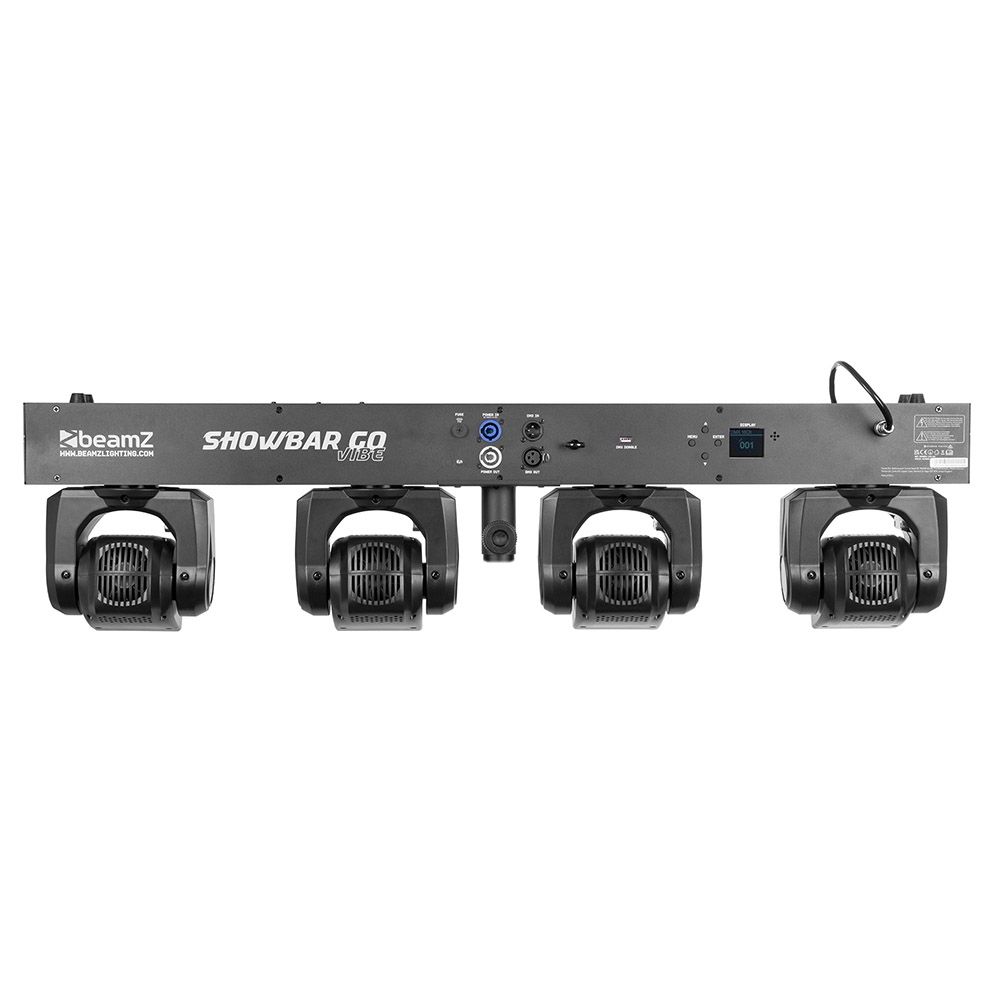 Beamz ShowBar GO Vibe with 4 Moving Heads and LED Bar