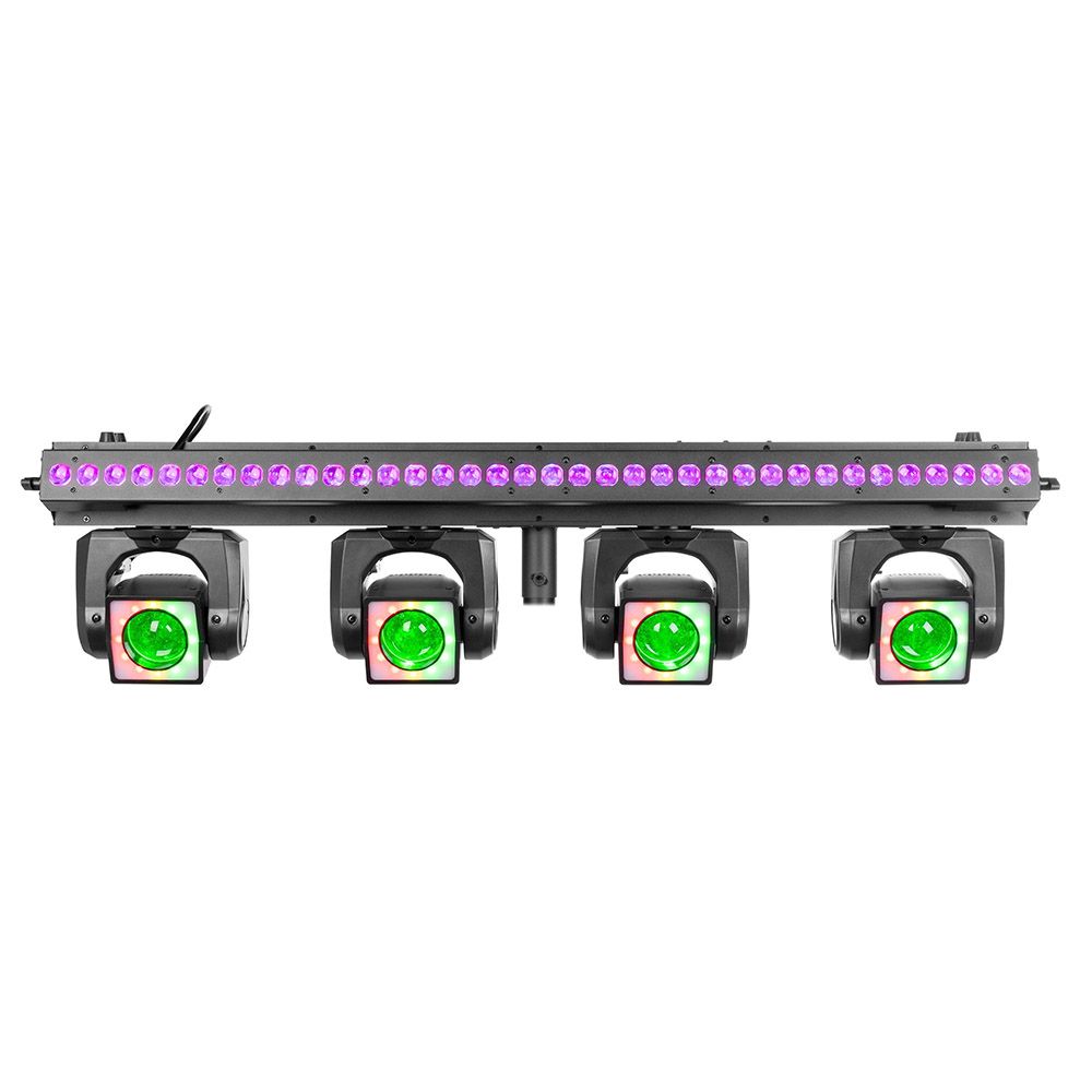Beamz ShowBar GO Vibe with 4 Moving Heads and LED Bar