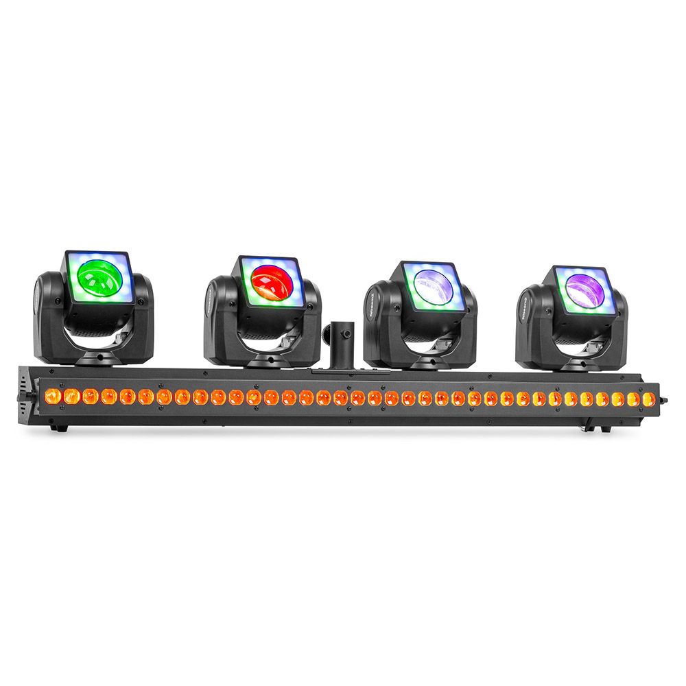 Beamz ShowBar GO Vibe with 4 Moving Heads and LED Bar