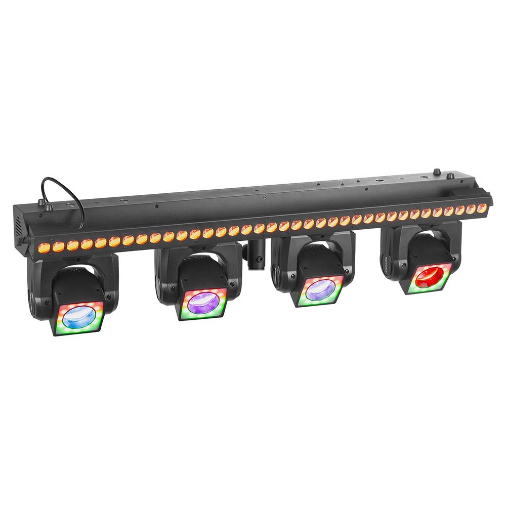 Beamz ShowBar GO Vibe with 4 Moving Heads and LED Bar