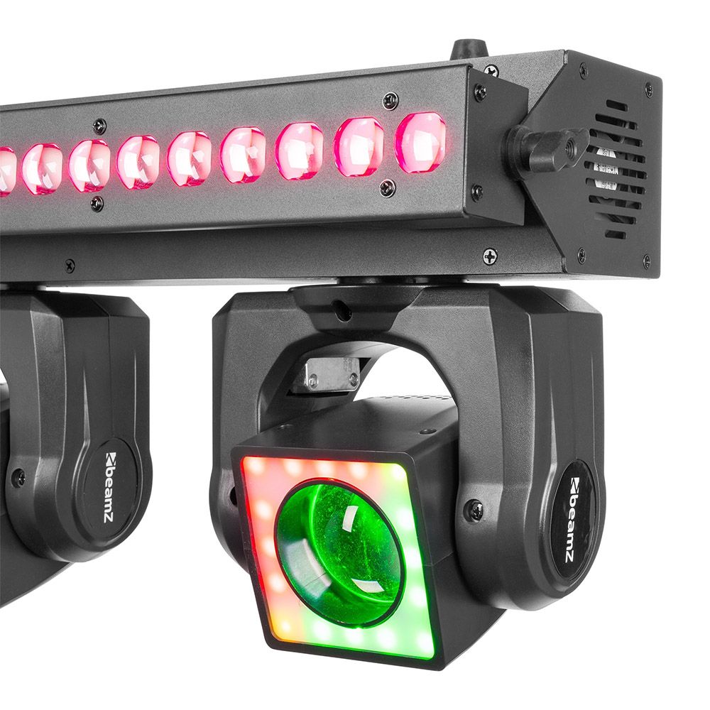 Beamz ShowBar GO Vibe with 4 Moving Heads and LED Bar