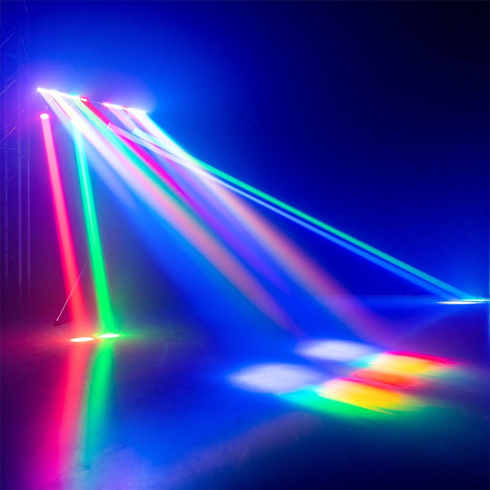 Beamz ShowBar GO Vibe with 4 Moving Heads and LED Bar