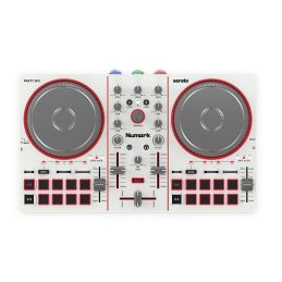 Numark Party Mix III DJ Controller with Built-In Light Show (Cream)
