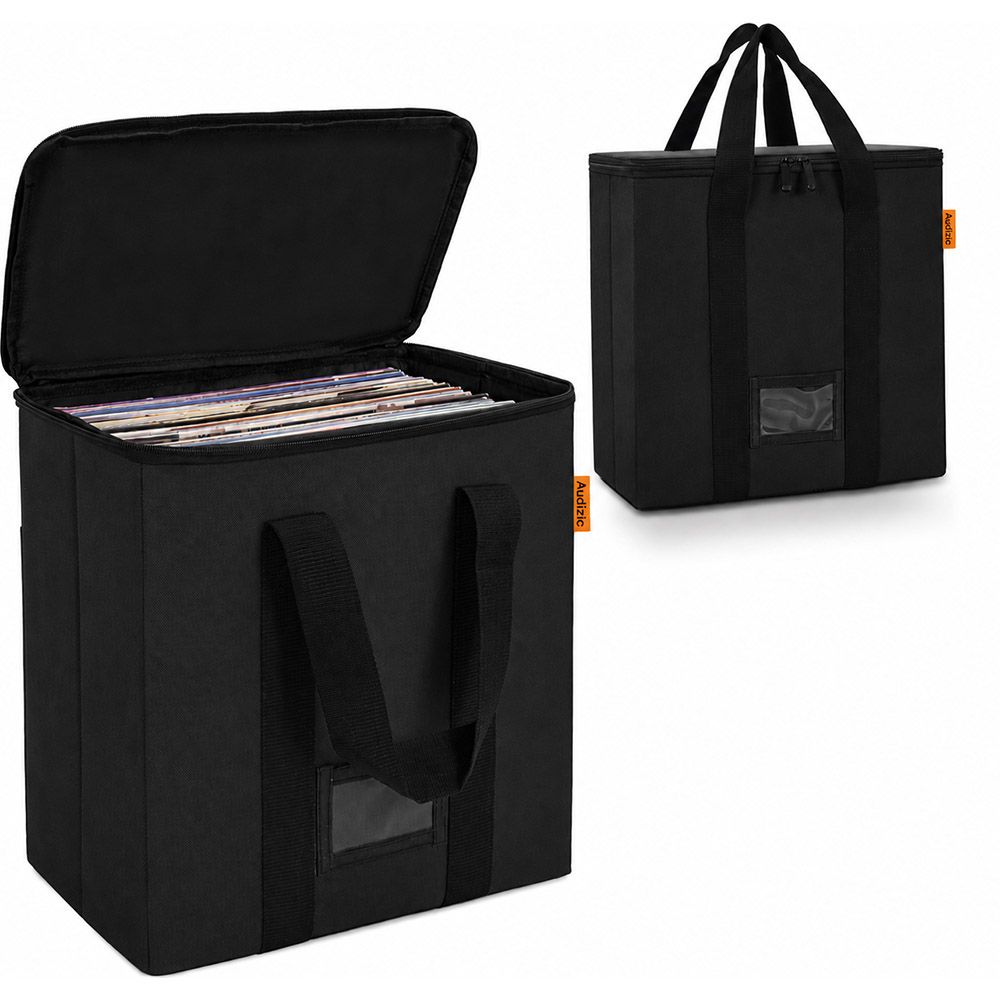 Audizio VCB50 Vinyl Carry Bag for 50 Records Black