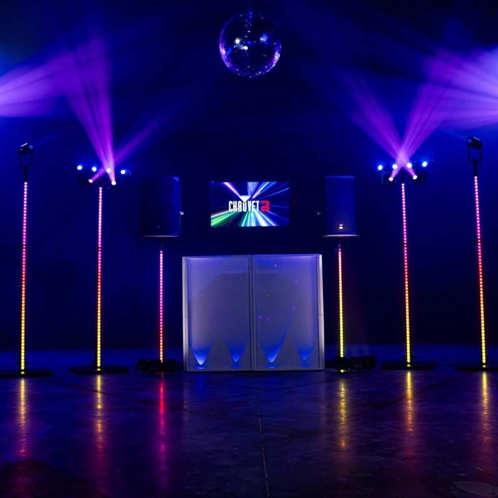 Chauvet DJ FLEXstand FX ILS White Illuminated Speaker & Lighting Stand