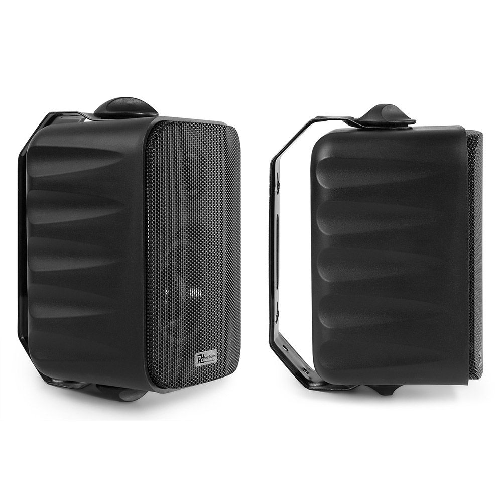Power Dynamics BC34V Indoor/Outdoor Speaker Set 4-inch 80W 100V or 8 Ohm Black Pair