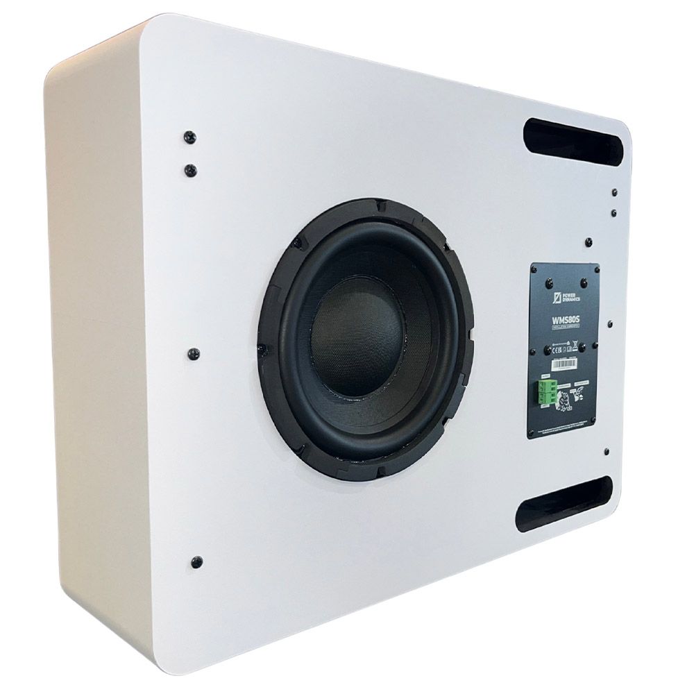Power Dynamics WMS80SW Installation Subwoofer Passive White
