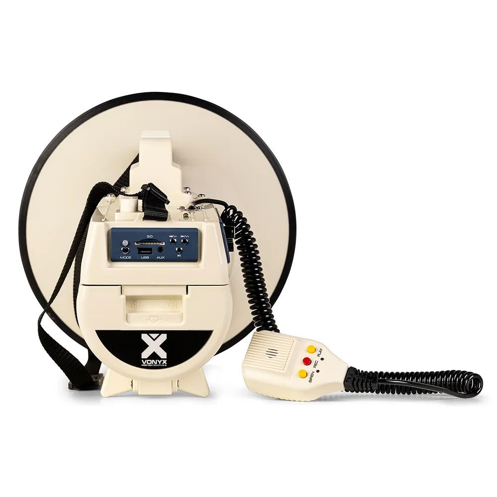 Vonyx MEG150 Premium Portable Megaphone Loudhailer - Megaphone 200W